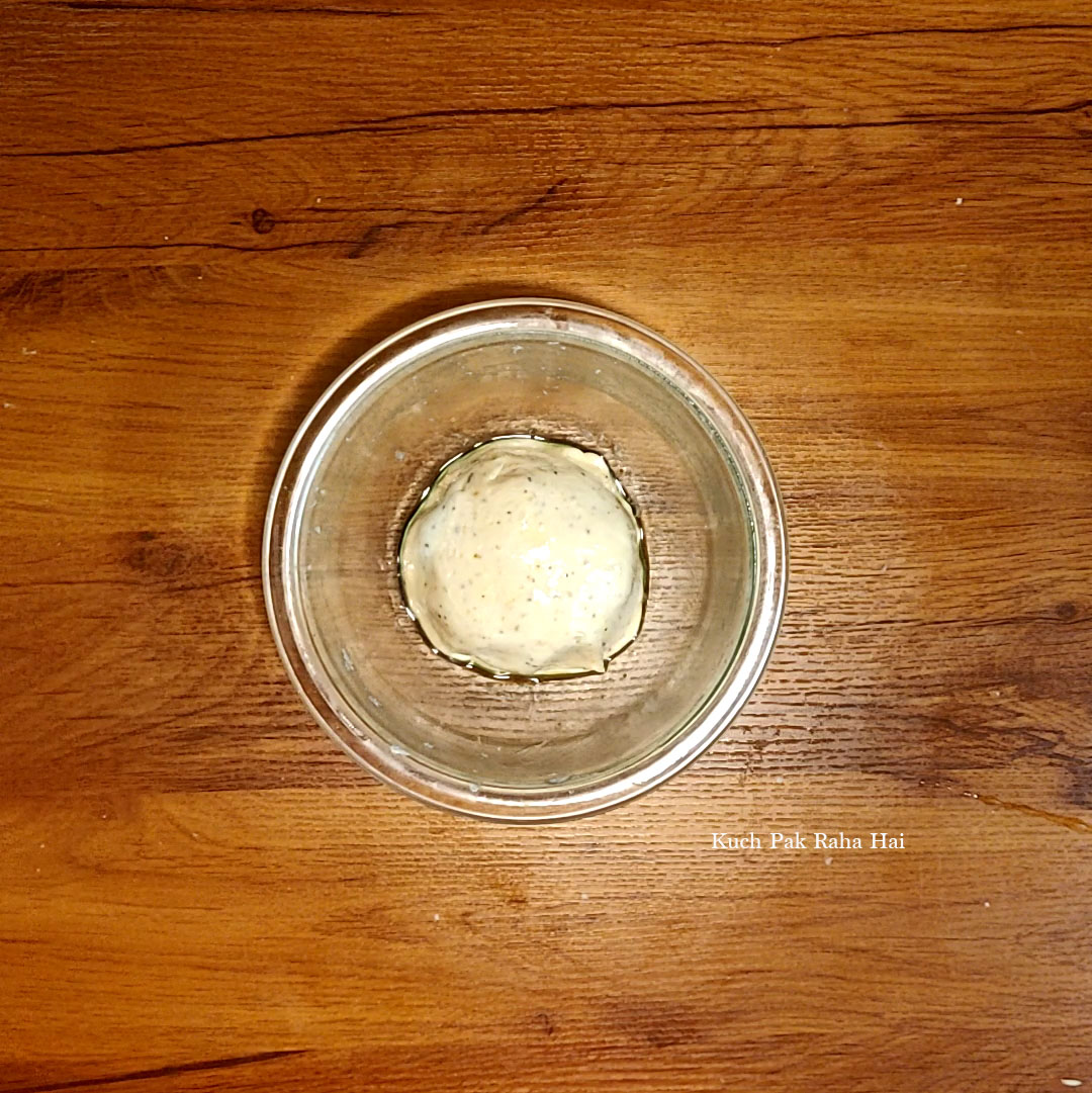 Garlic bread dough in a bowl.
