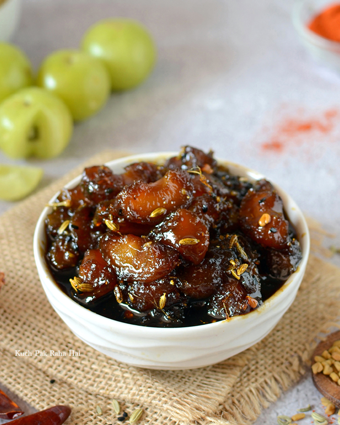 Amla Ki Launji Khatti Meethi Indian Gooseberry Chutney