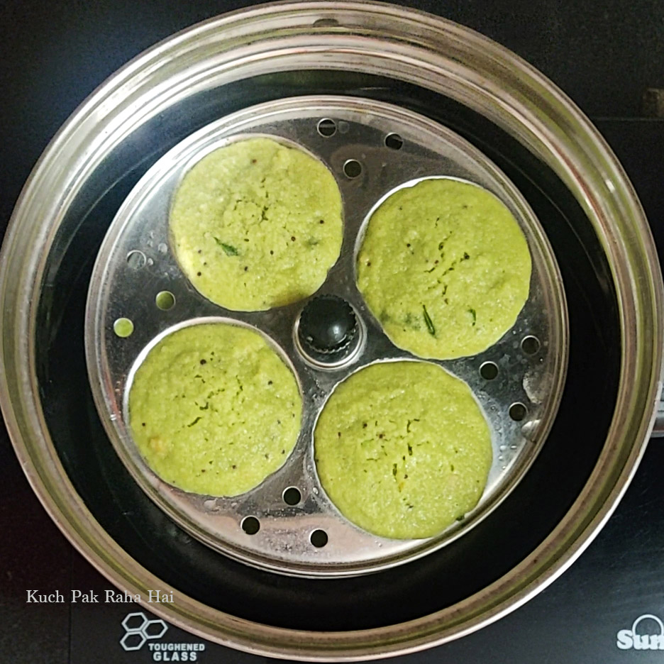 Instant Oats Matar Idli Step8