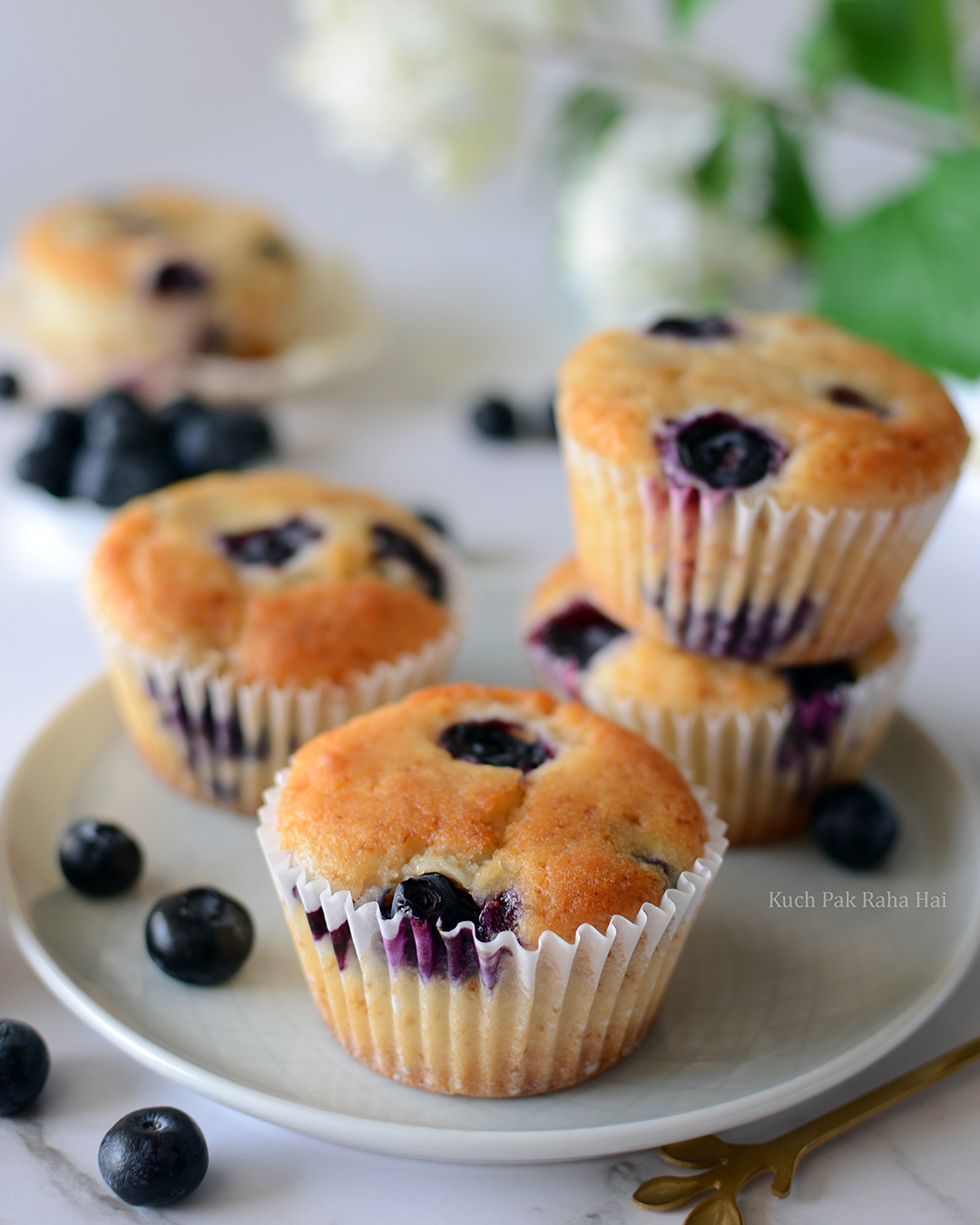 Egg free lemon blueberry muffins tea time fruit muffins