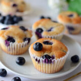 Eggless Lemon Blueberry Muffins