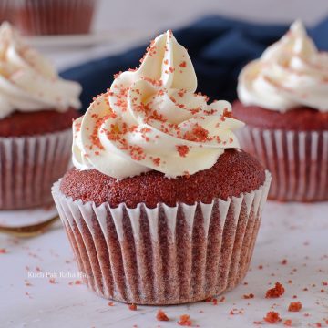 Eggless-Red-Velvet-Cupcake-Cream-Cheese-Frosting