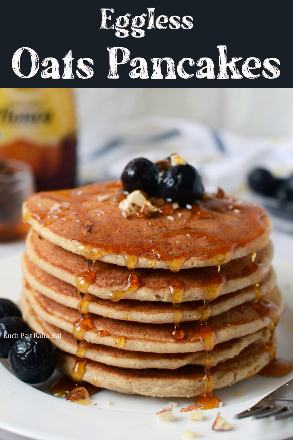 Eggless Oats Pancakes Breakfast Recipe