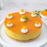 No Bake Mango Cheesecake Eggless Recipe