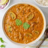 Indian mushroom curry recipe vegetarian vegan.