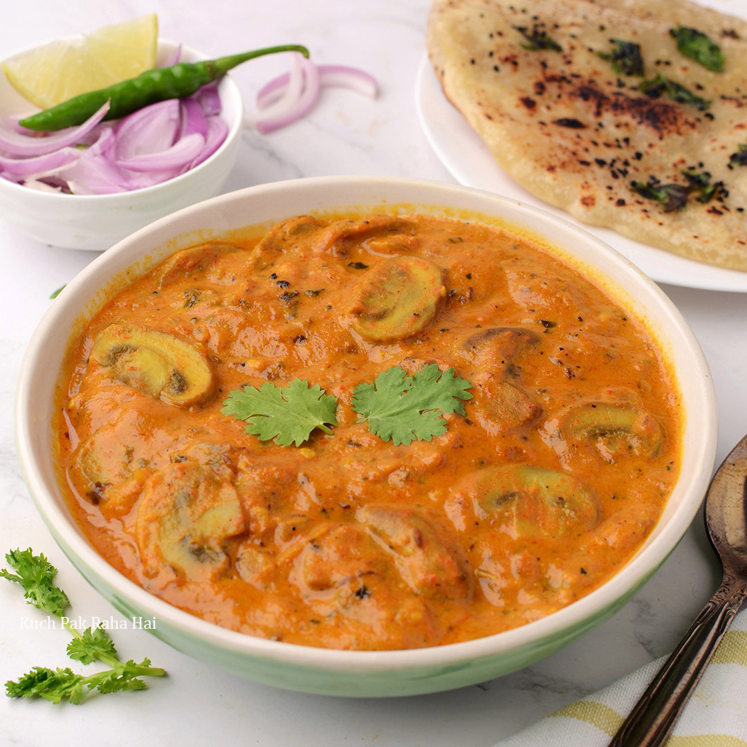 Mushroom Masala Gravy Recipe