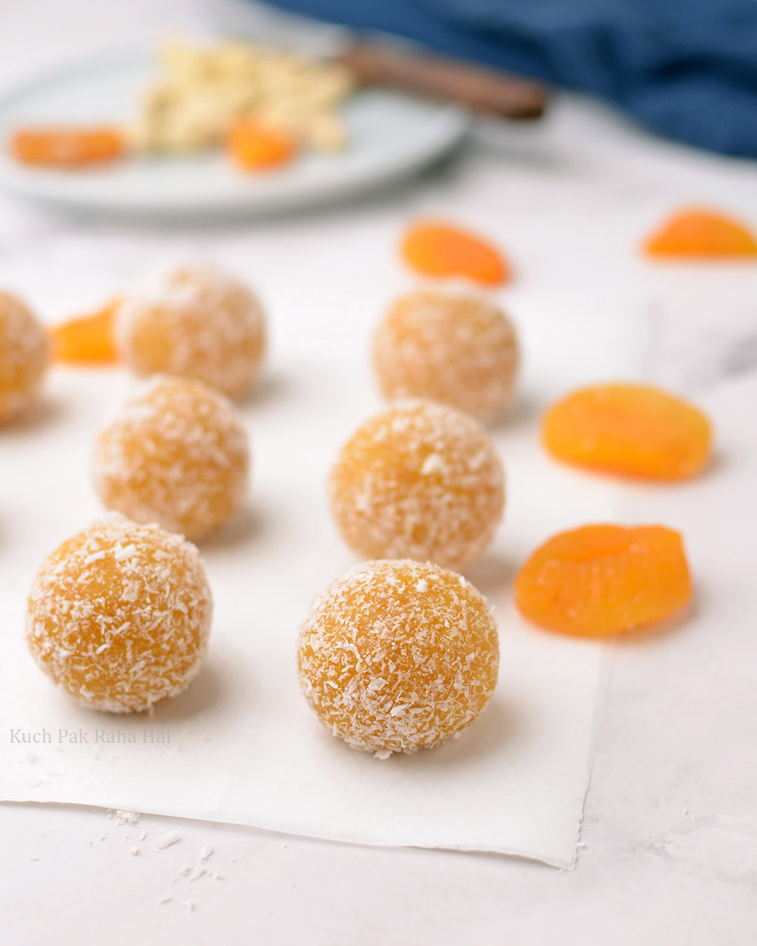 Healthy Apricot Bliss Balls Laddu