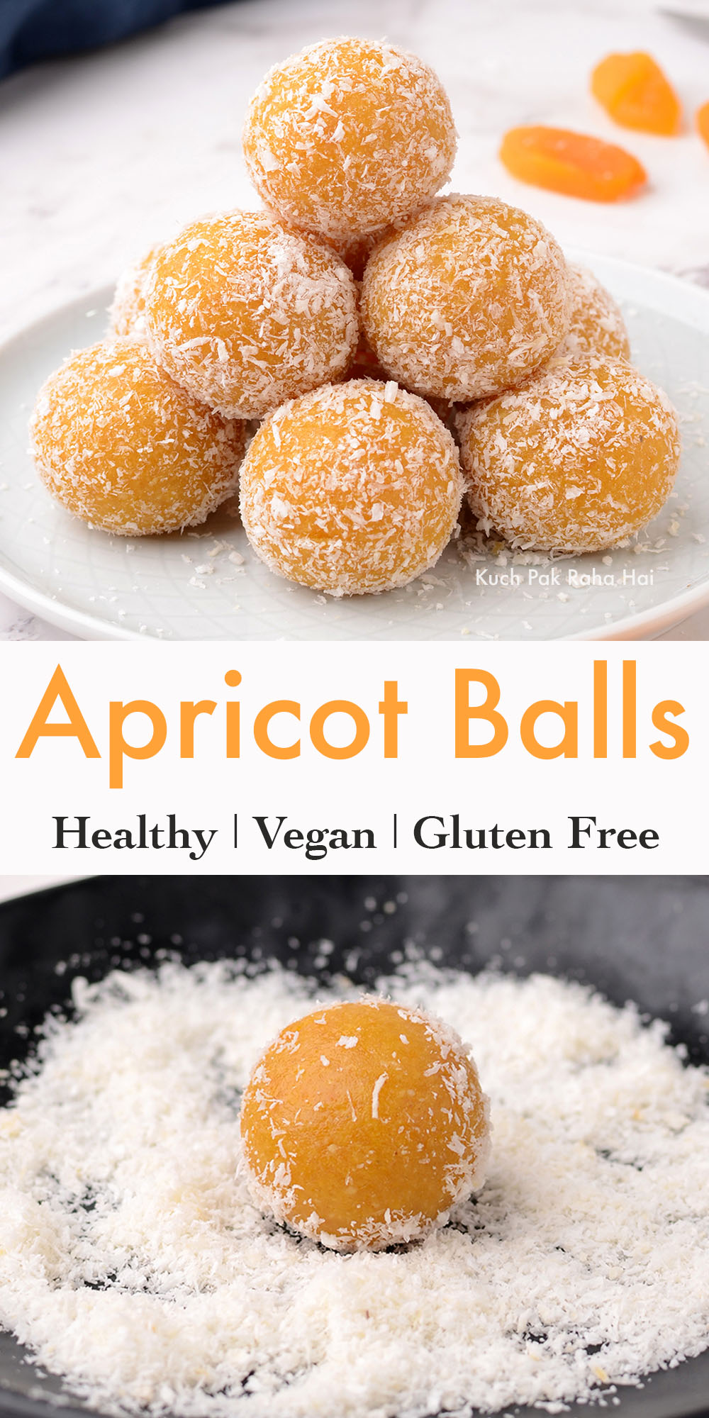 Healthy Apricot Bliss Balls Vegan Gluten Free