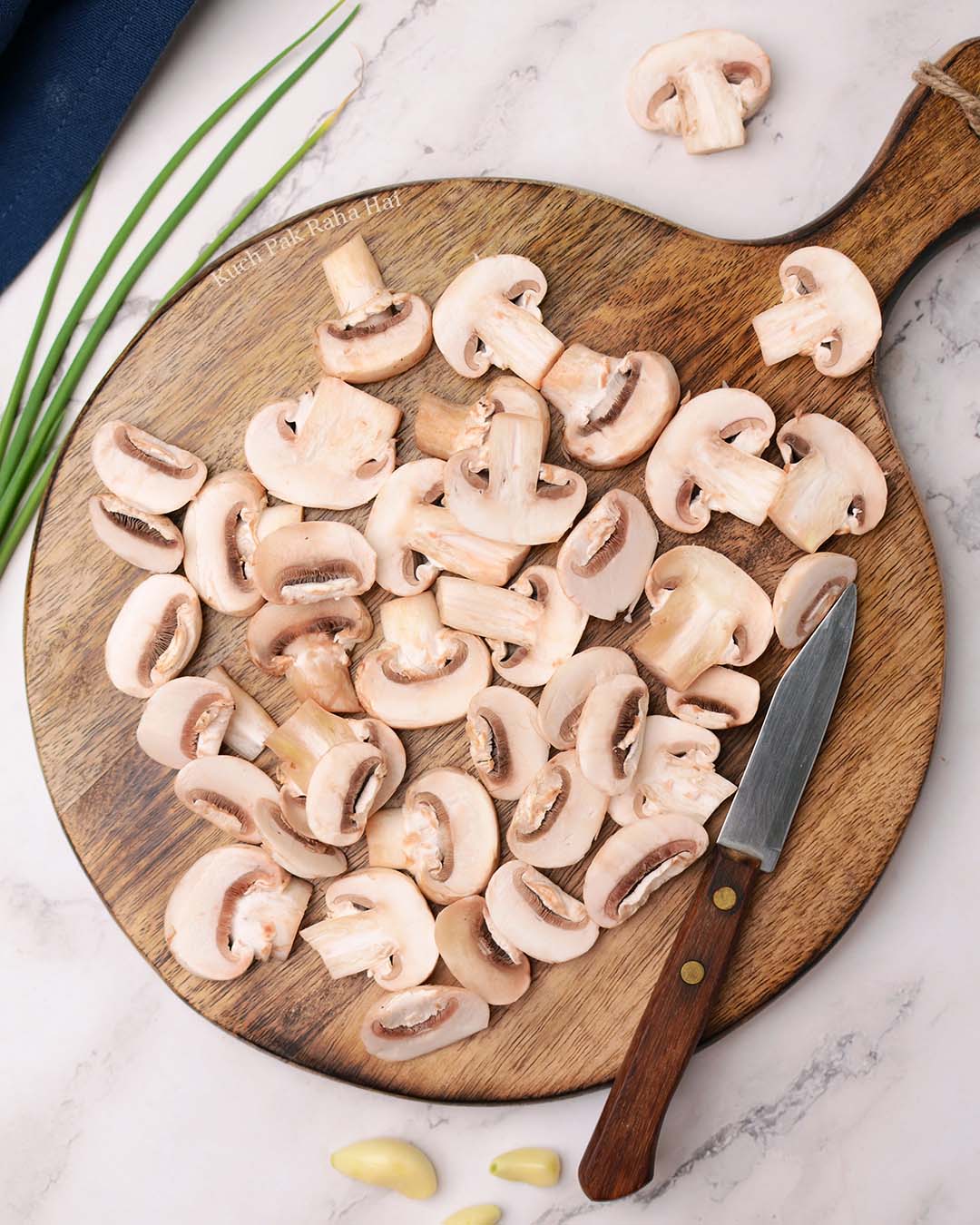 Chopped Button Mushrooms