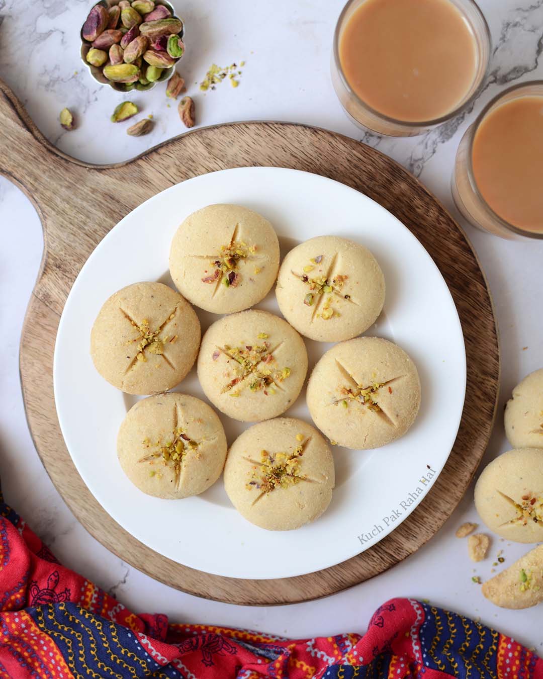 Nankhatai Indian cardamom cookies recipe.