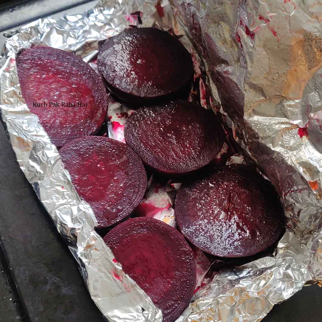 Roasted beetroots.