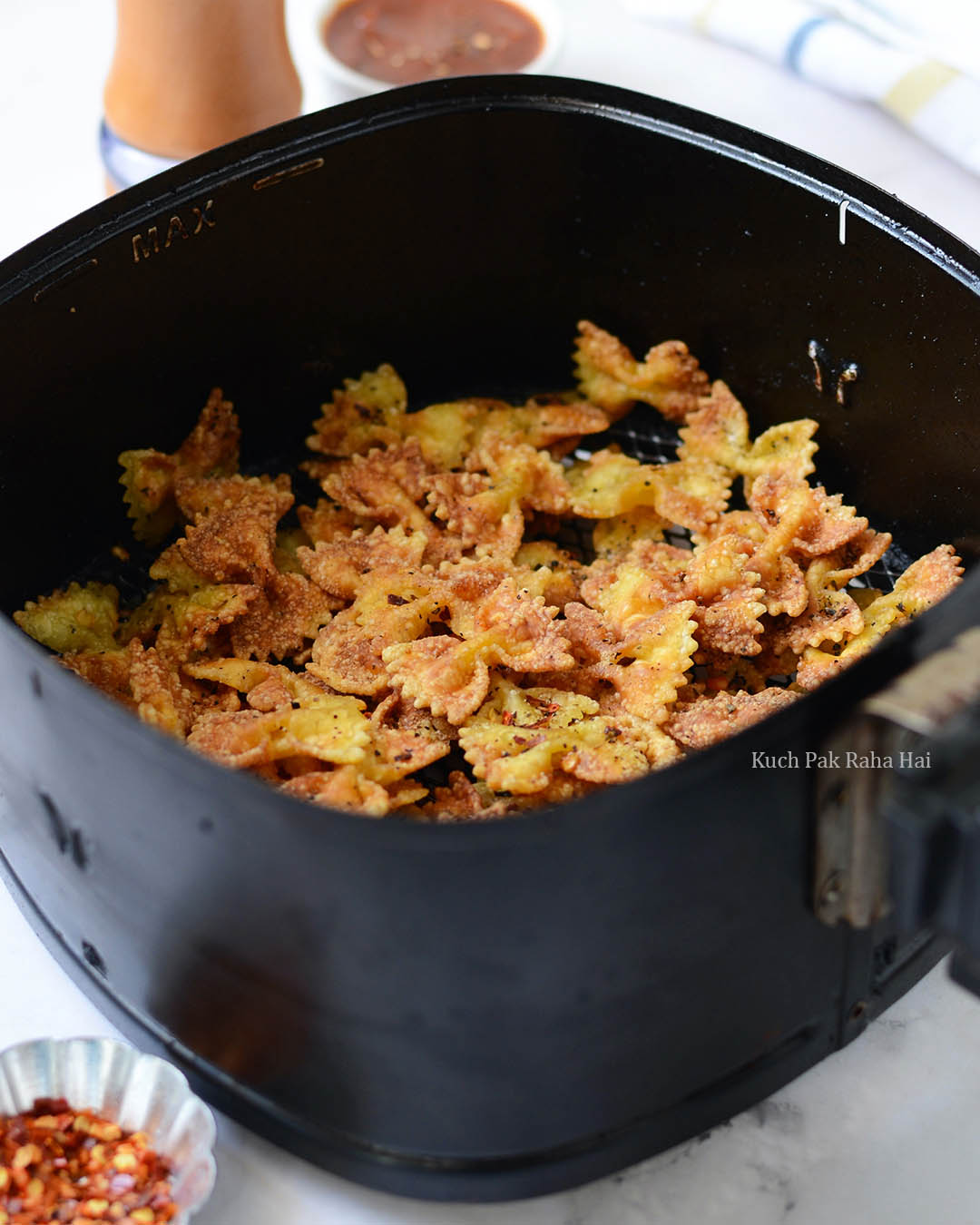 Pasta Chips in air fryer recipe