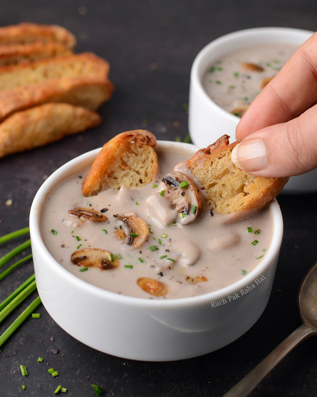 Creamy mushroom soup without cream.