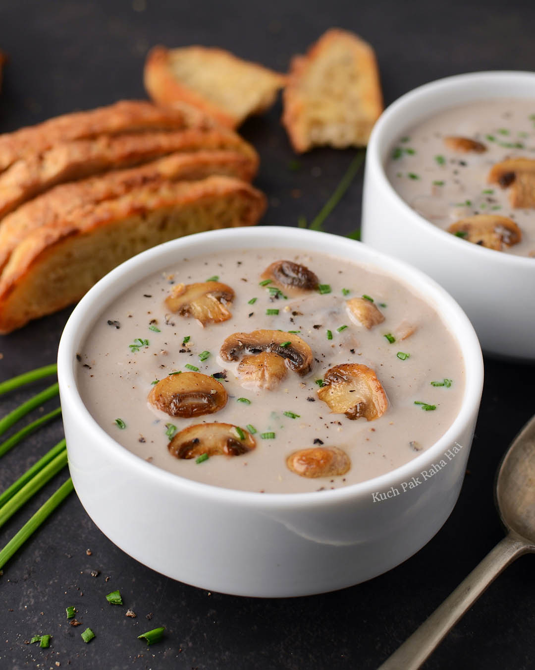 Healthy mushroom soup no cream.