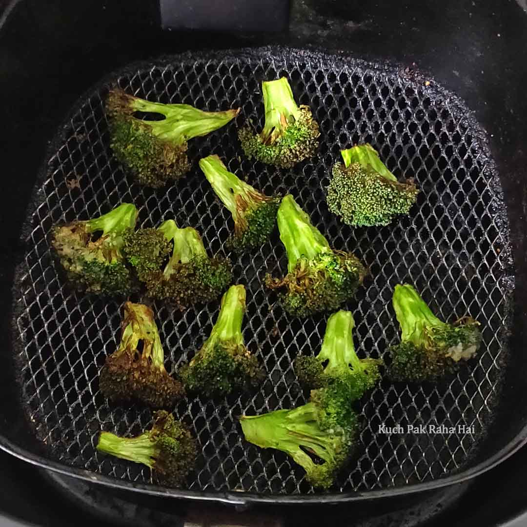 How to air fry broccoli step 3