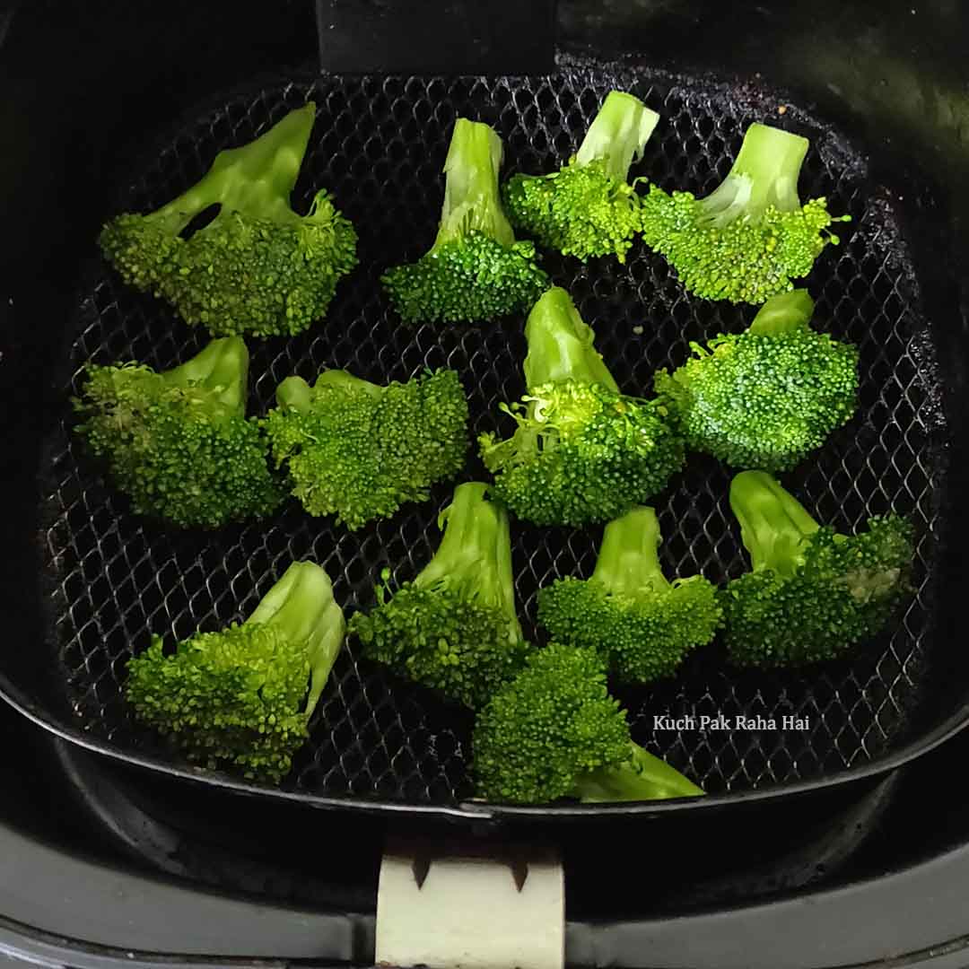How to air fry broccoli step 1