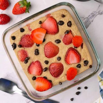 Strawberry Baked Oatmeal without eggs Healthy breakfast Recipe