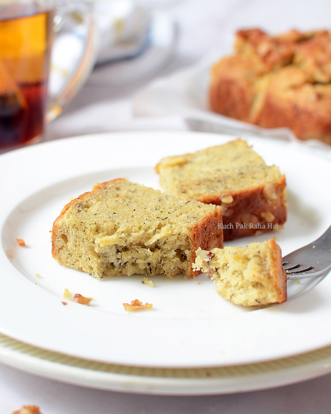 Egg free Vegan Air fryer banana bread recipe.