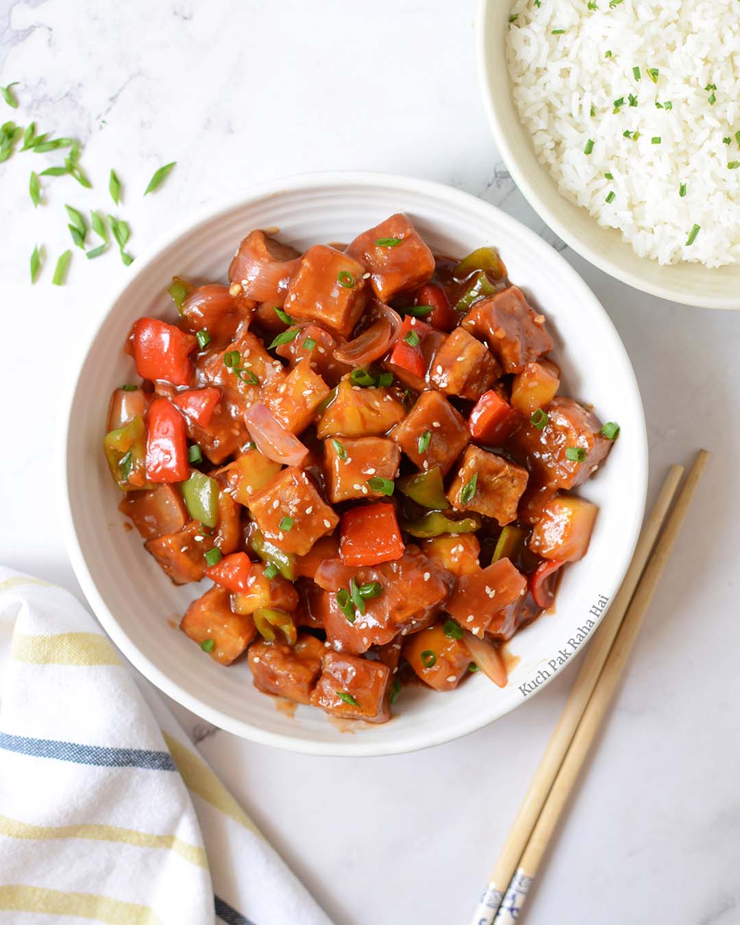 Crispy Baked Sweet & Sour Tofu