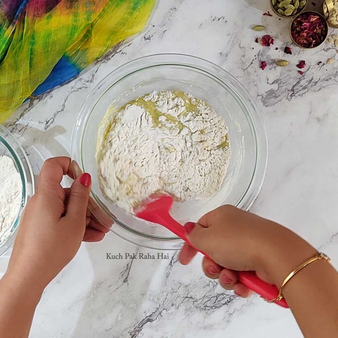 Preparing cake batter