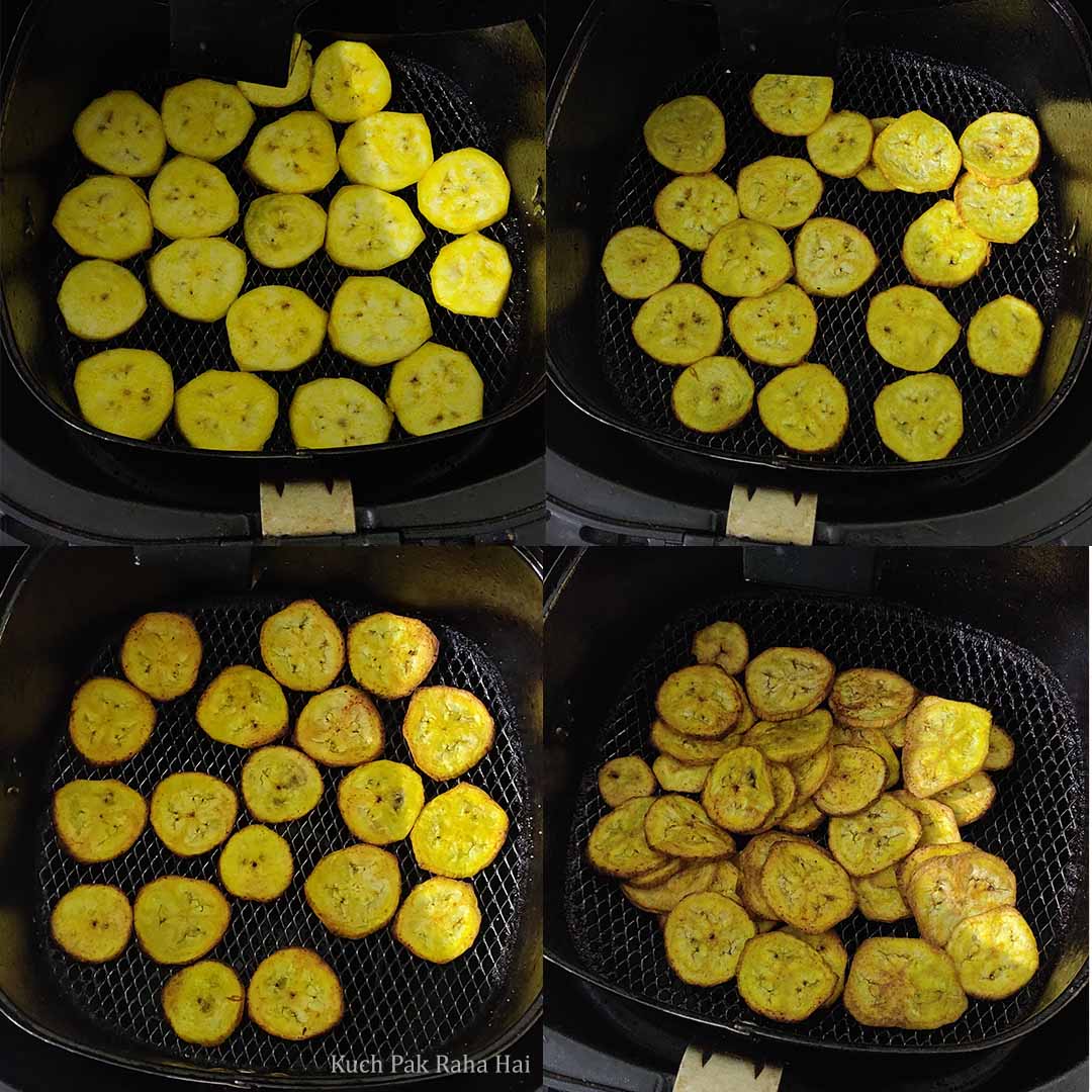 Air Frying Banana Chips.