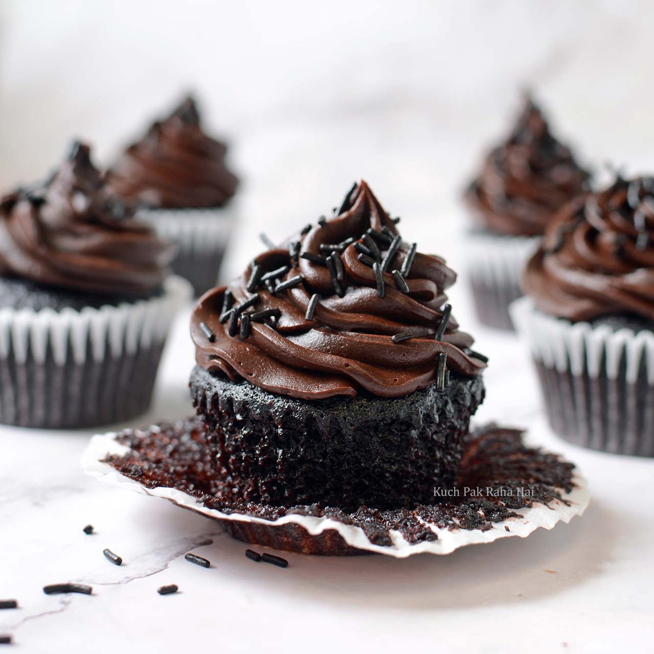 Chocolate Cupcake vegan recipe without eggs