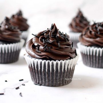 Eggless Chocolate Cupcake Recipe