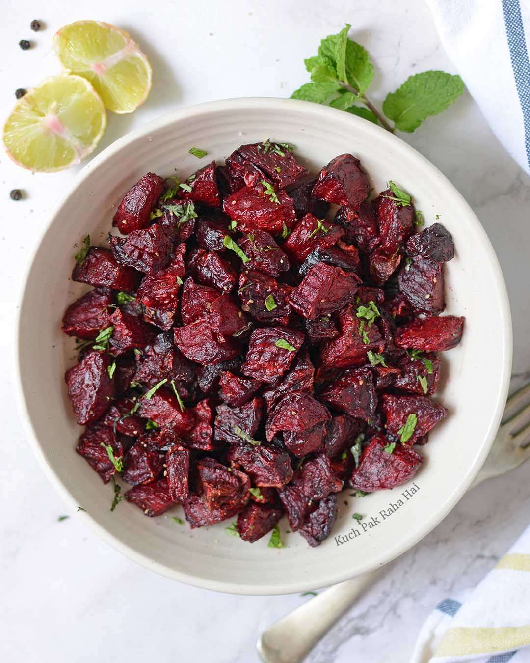 Roasted air fryer beets