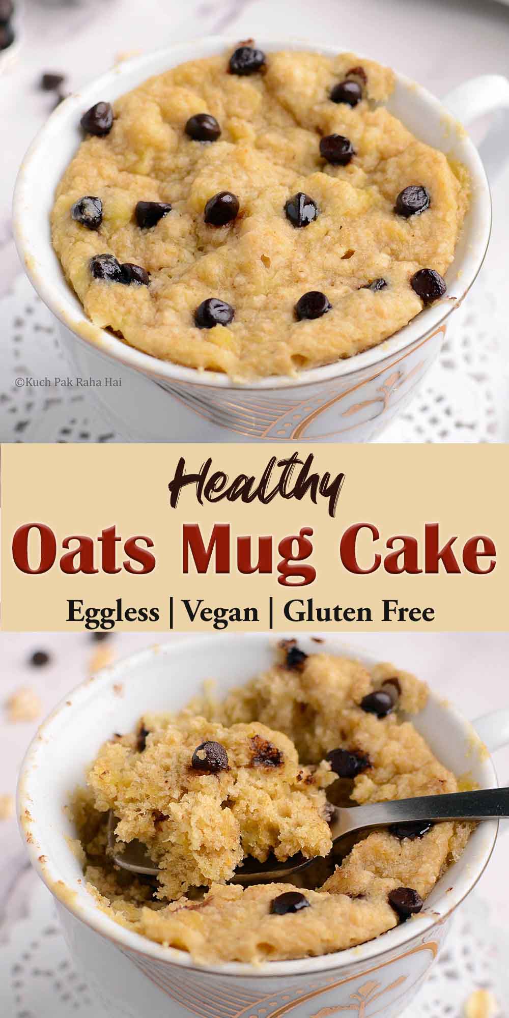 Healthy Oats Mug Cake Vegan Gluten Free