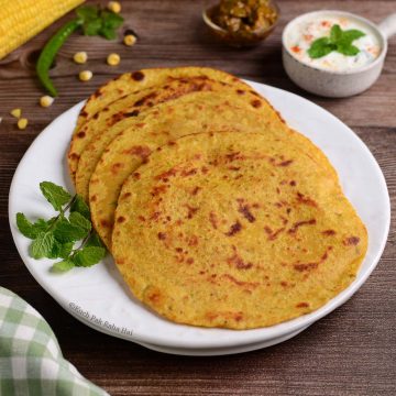 Sweet Corn Paratha Recipe