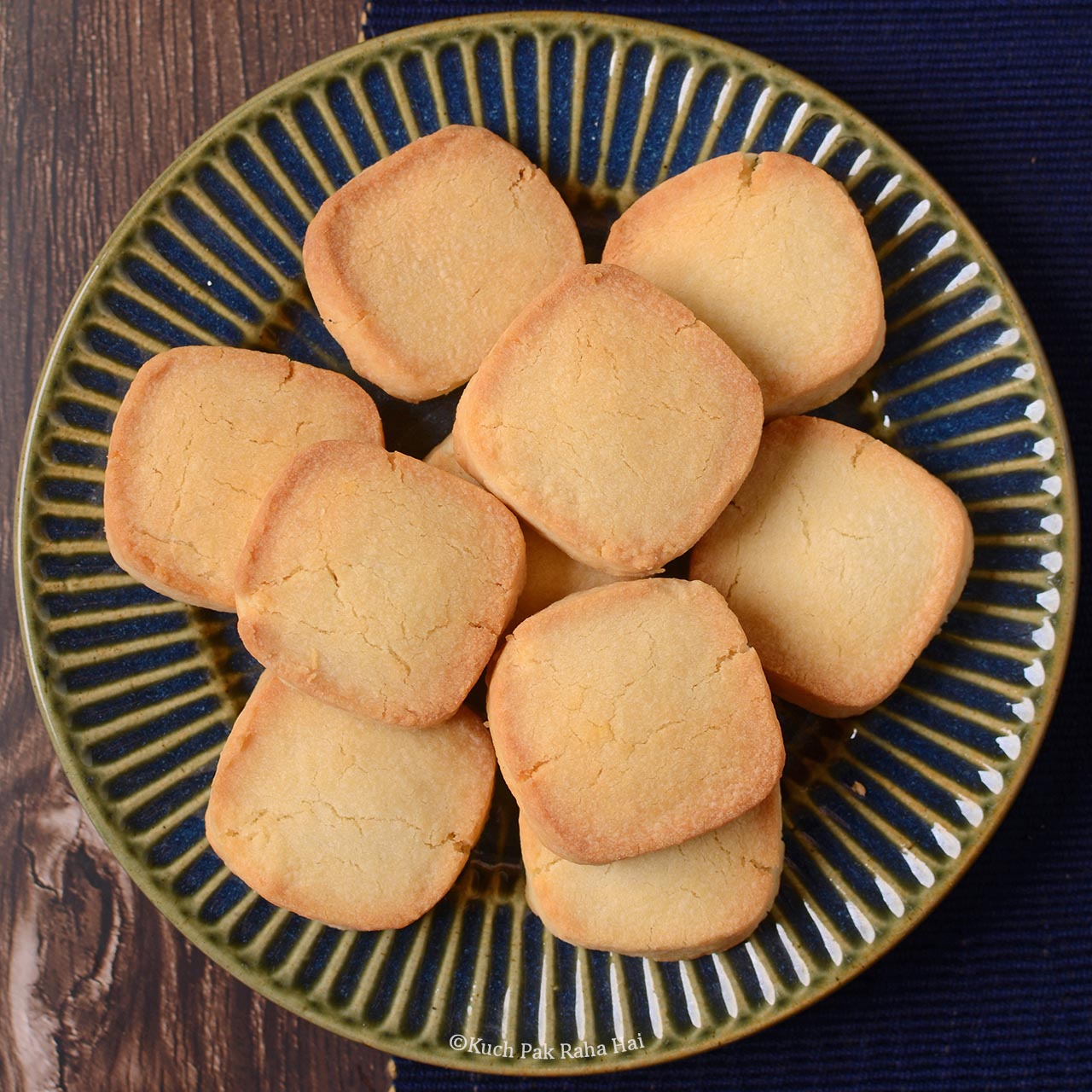 Shortbread cookies baked in air fryer.