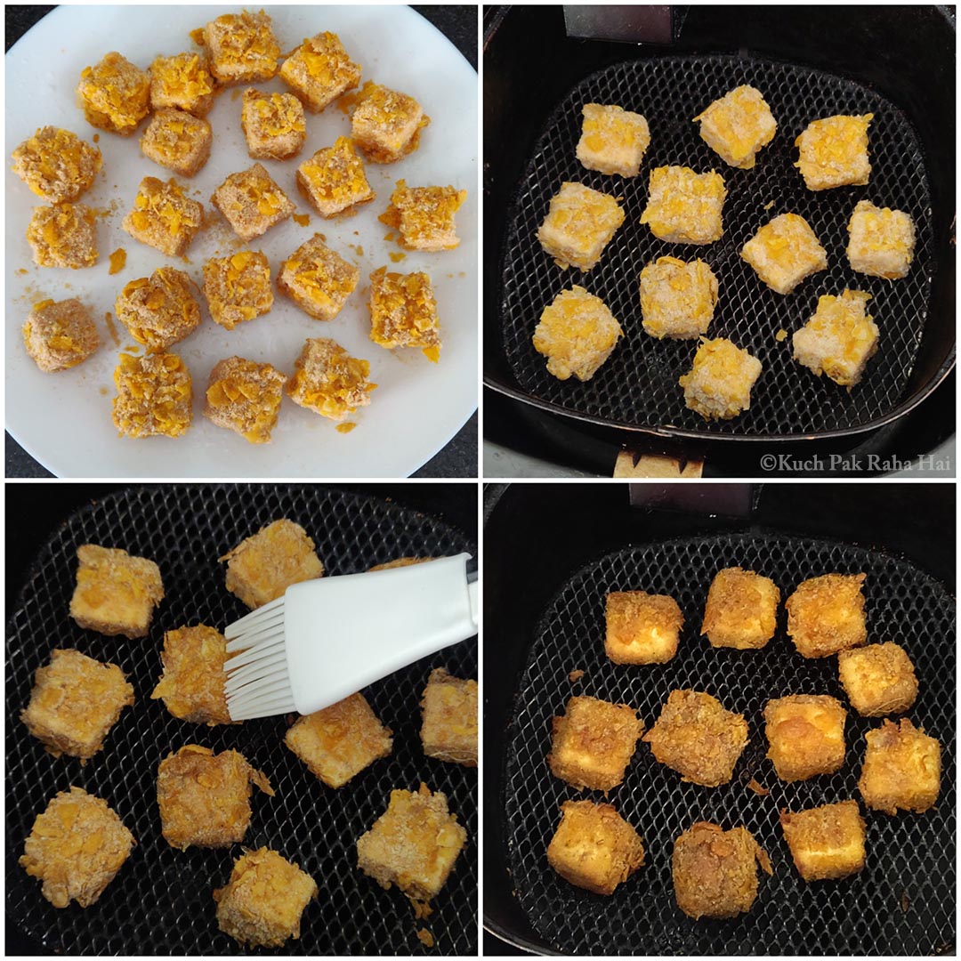 Paneer Popcorn air fryer.