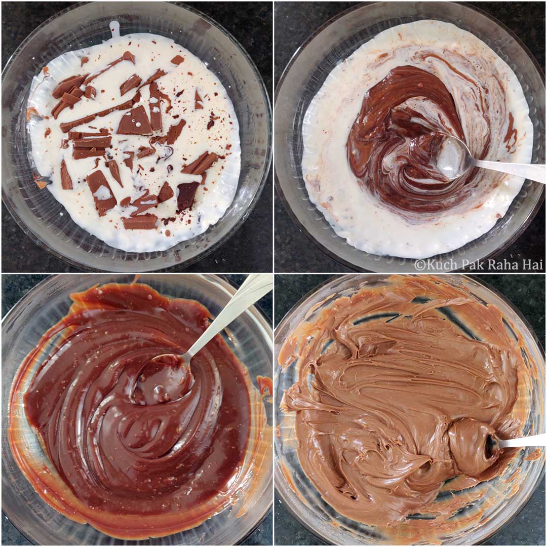 How to make ganache for frosting.