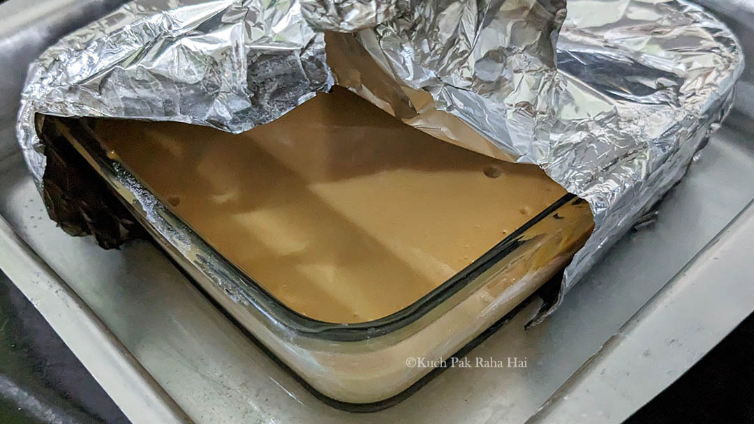 Dulce de leche made in oven.