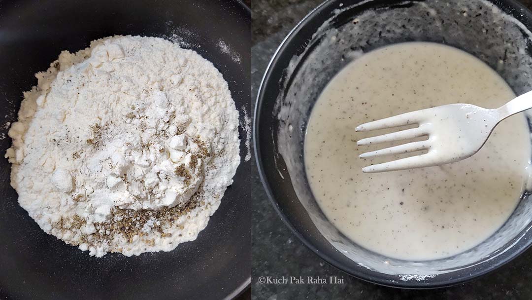 Flour & water mixture (slurry)