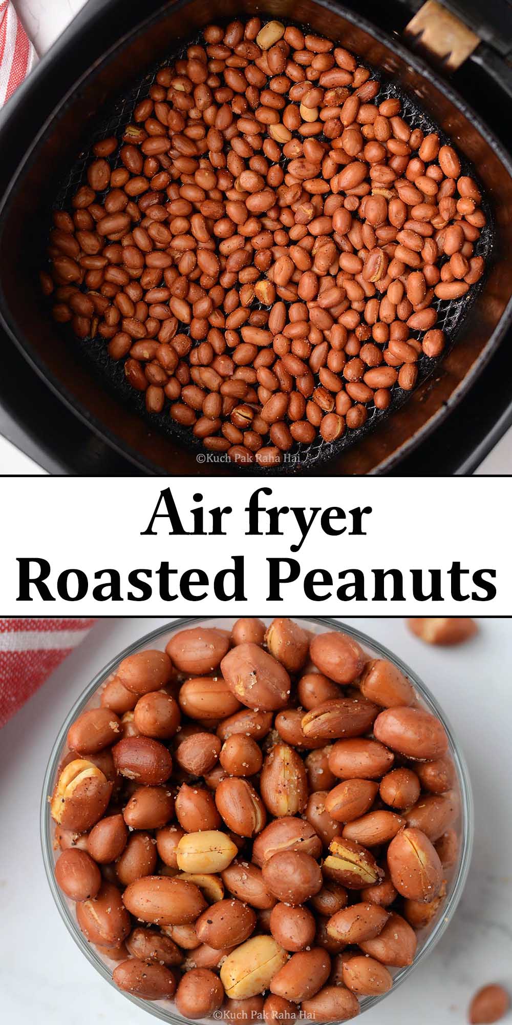 Air fryer peanuts recipe.