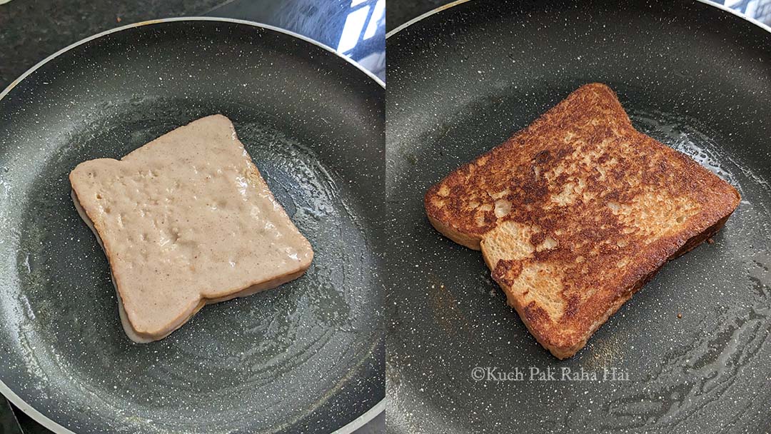 How to make banana french toast.