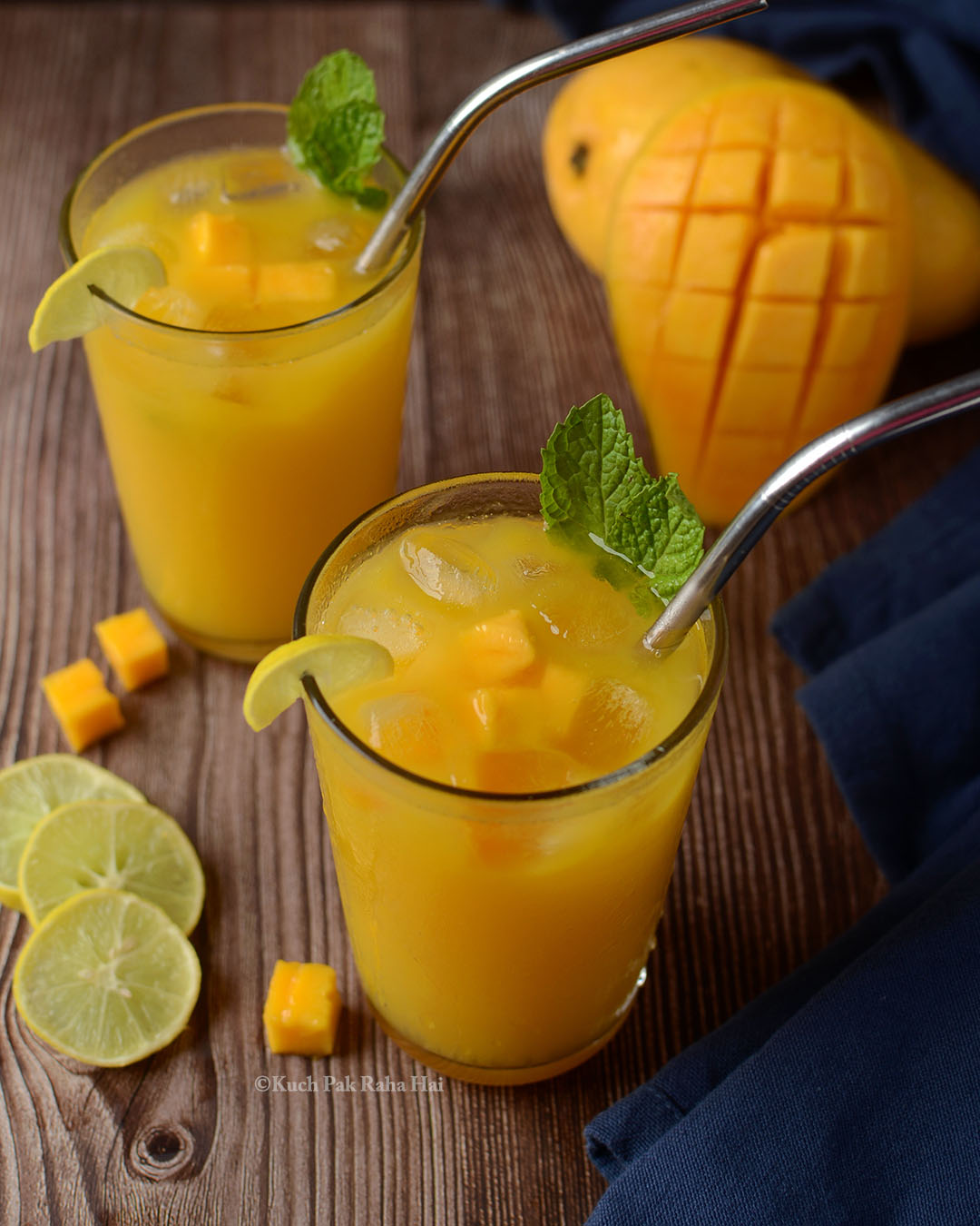 How to make mango lemonade.