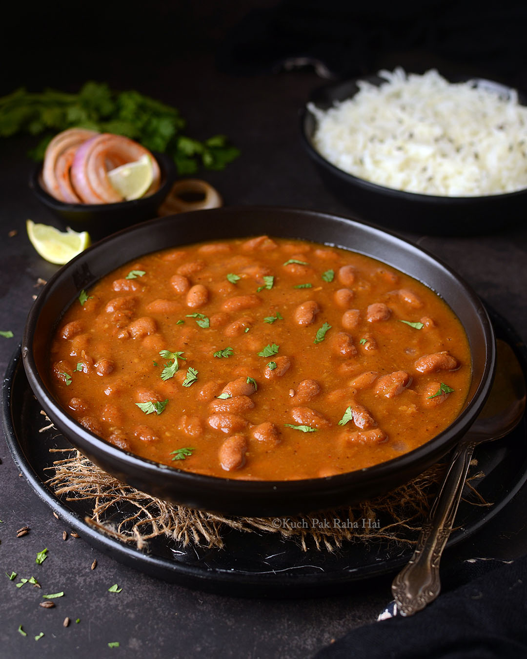 Indian kidney beans curry recipe.