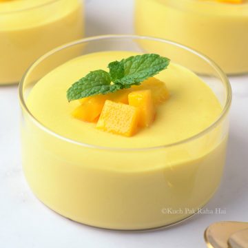 Mango mousse recipe without gelatin.