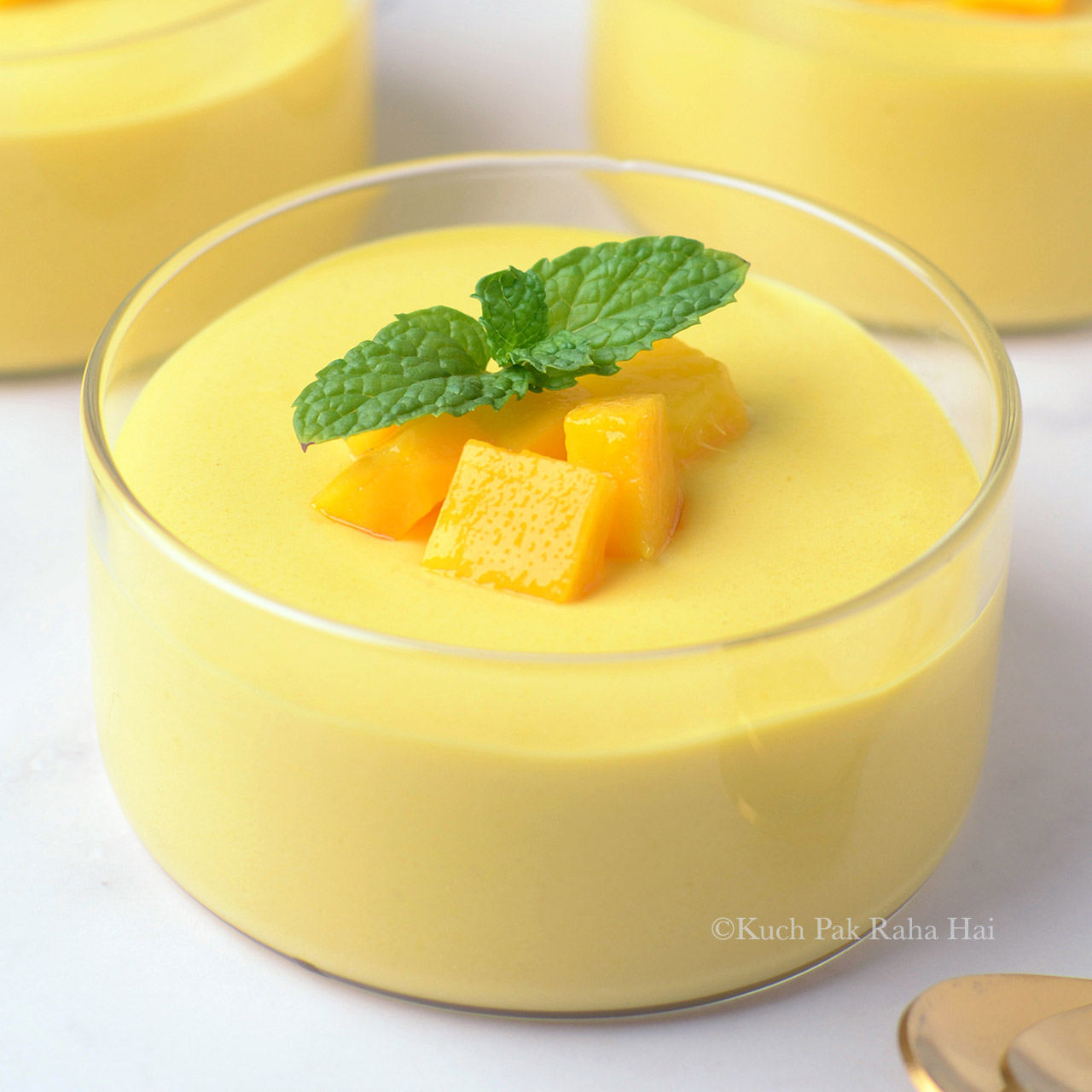Mango mousse recipe without gelatin.