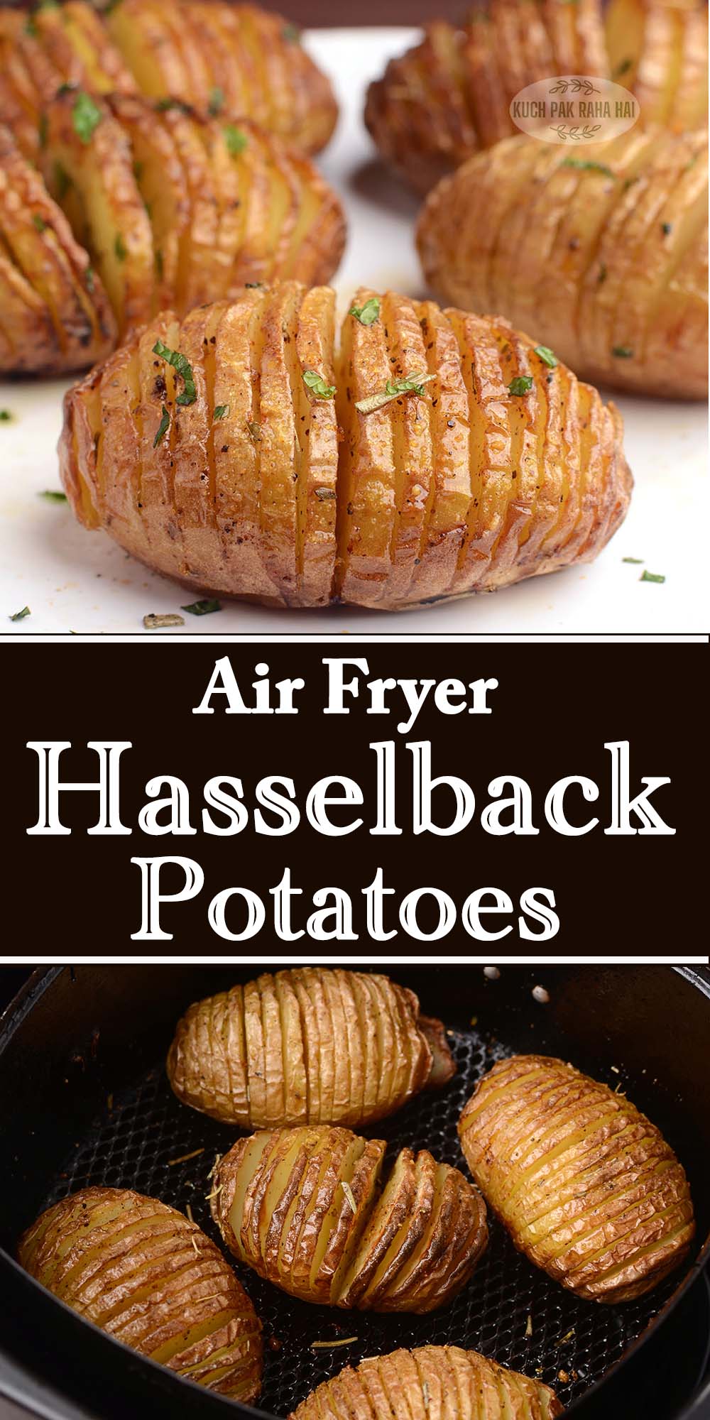 How to make hasselback potatoes in an air fryer.
