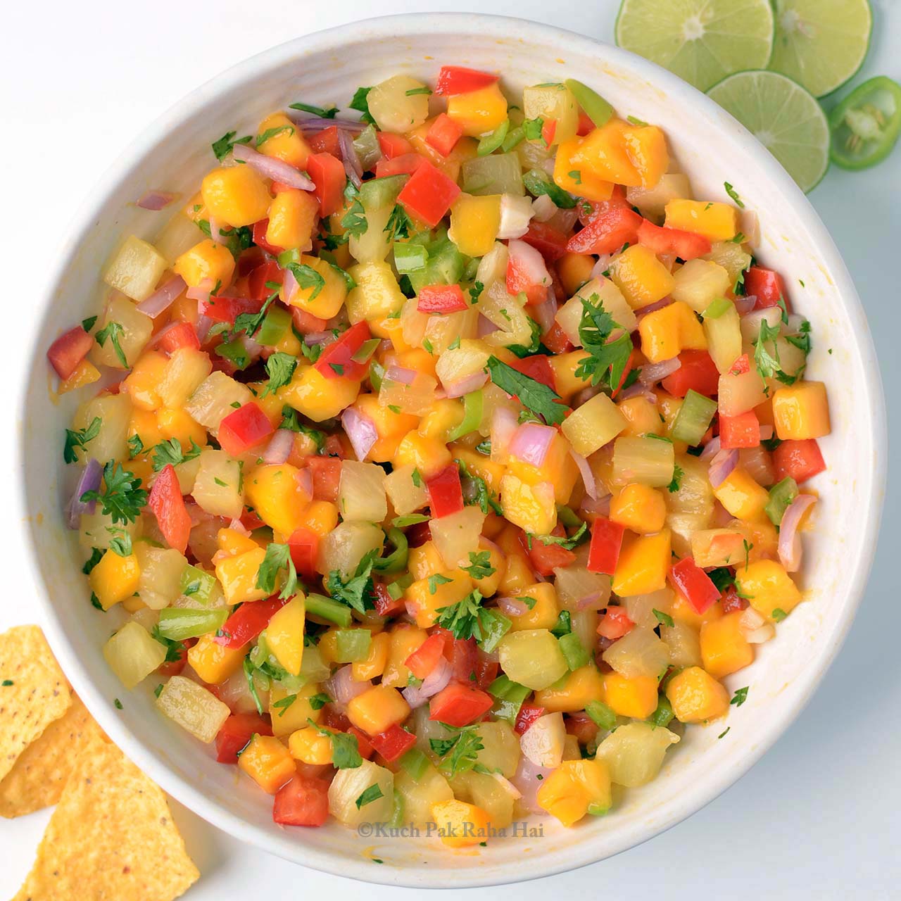 Pineapple mango salsa recipe.