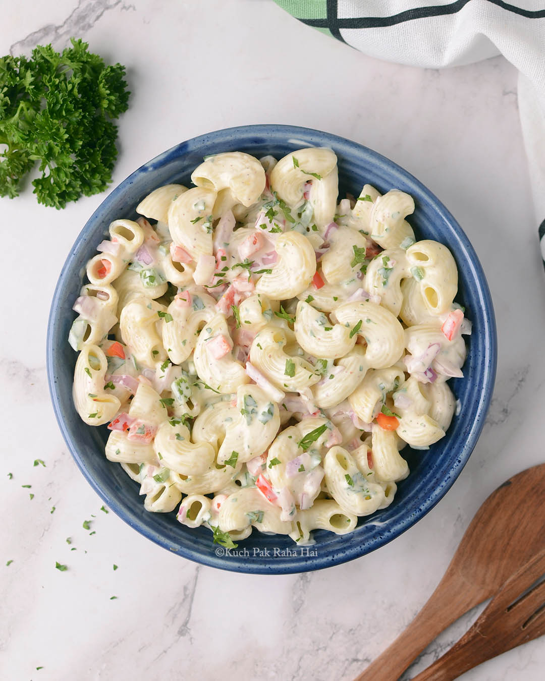 Macaroni salad veg