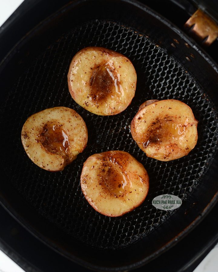 Air fryer Peaches