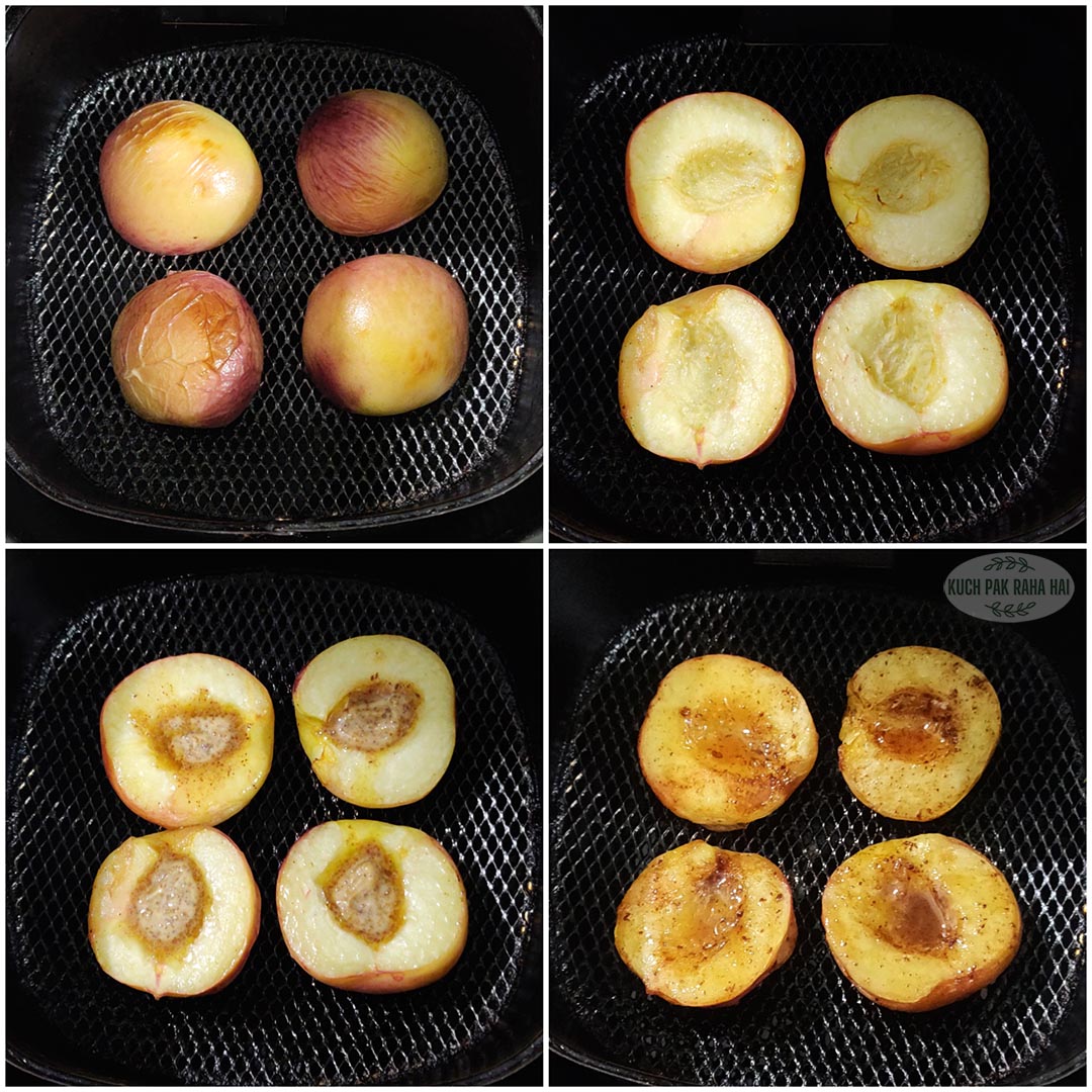 How to make peaches in air fryer.