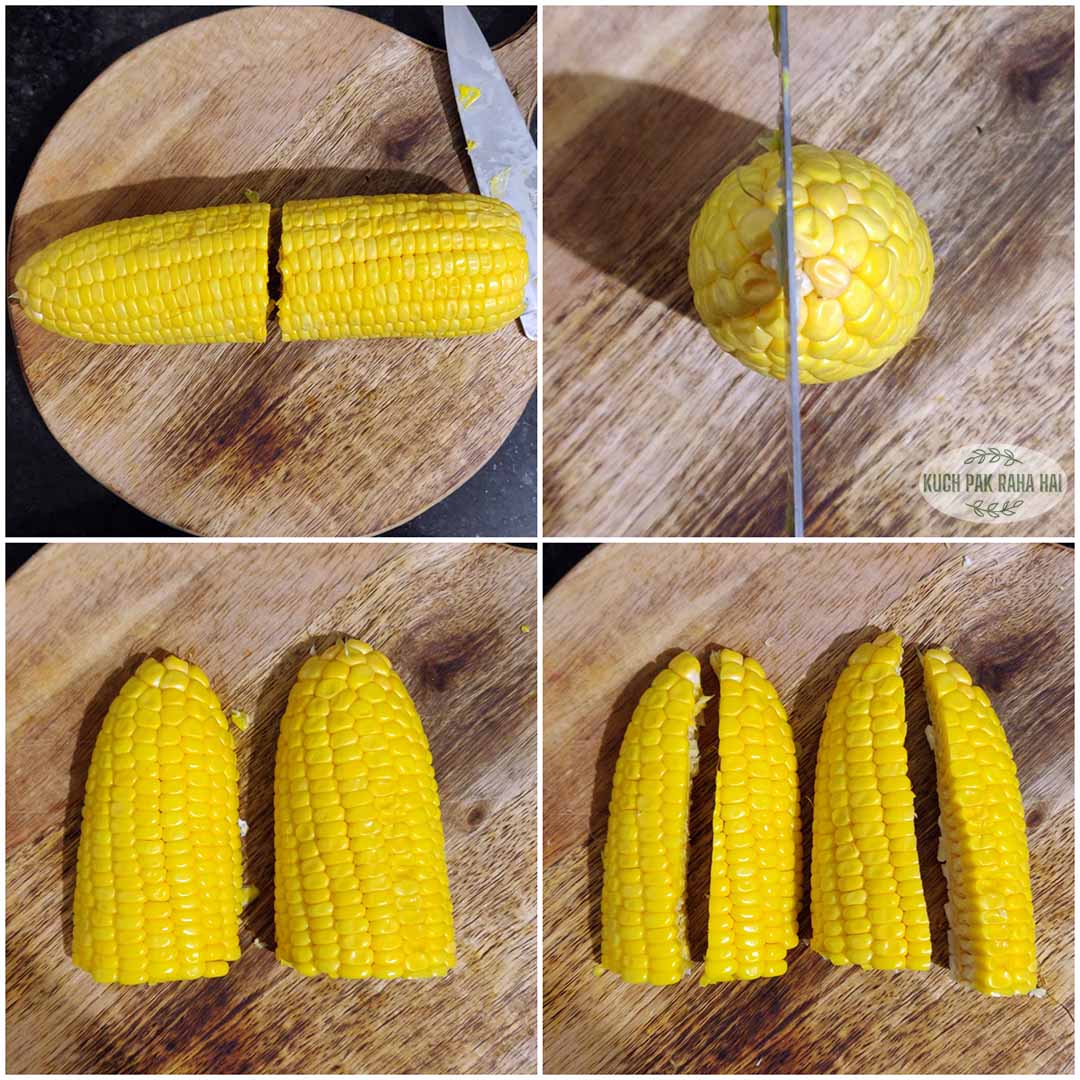 How to cut corn ribs.