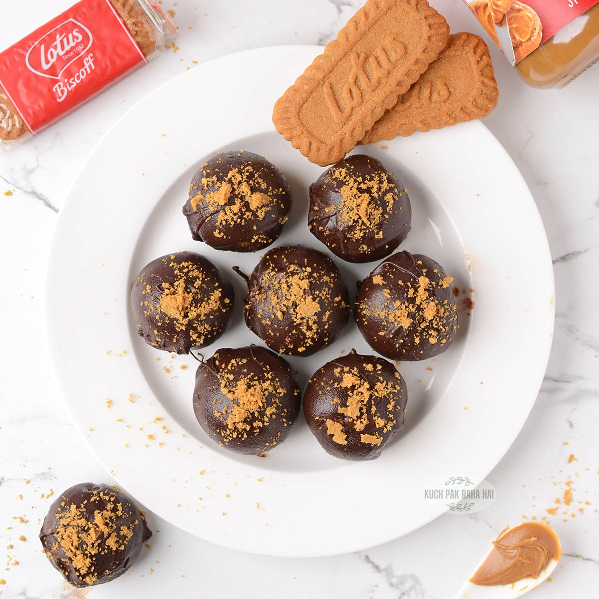 Biscoff truffles recipe.