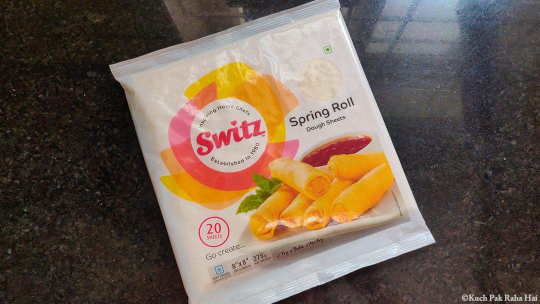 Switz Spring roll pastry sheets using for making vegetable spring rolls.