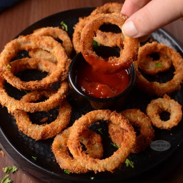 Air fryer onion rings without egg.